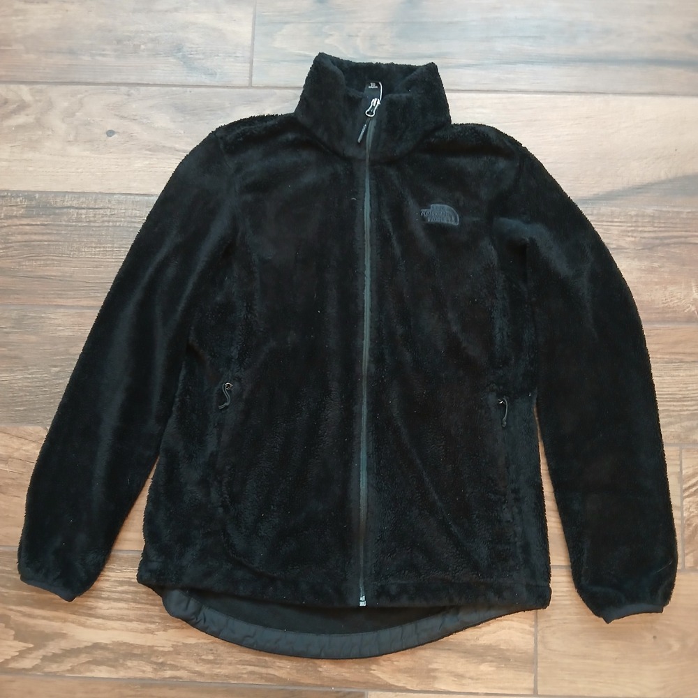 The North Face Osito Fleece Jacket Womens Medium Black Full Zip Outdoors